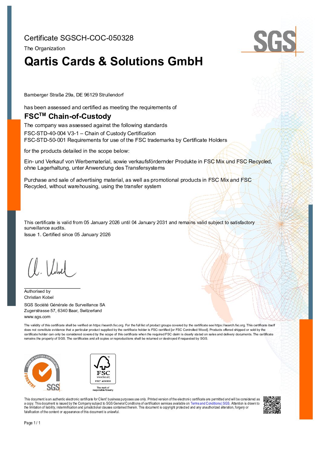 Zertifikat SGS_FSC-STD-40-004 V3-1_DE260000006_EN